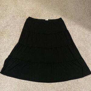 White Stag Black A-Line Skirt